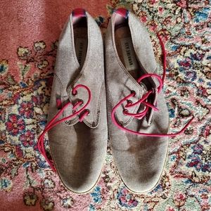 Ben Sherman canvas lace ups